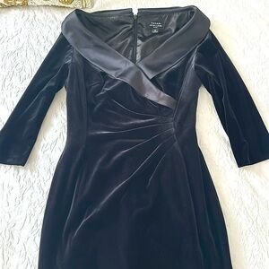 Black velvet dress